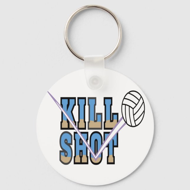 Volleyball: Kill Shot Keychain (Front)