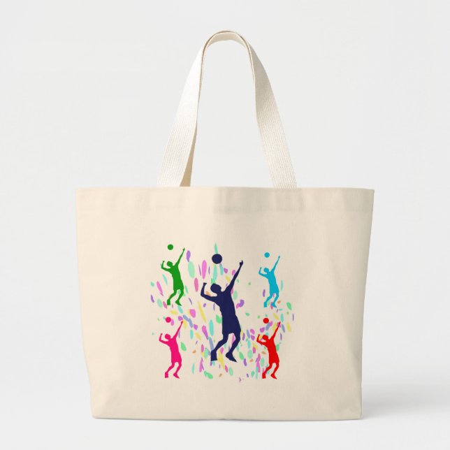 VOLLEYBALL LARGE TOTE BAG (Front)