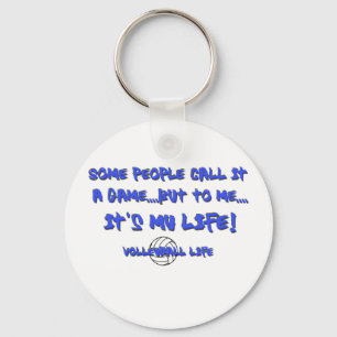 Volleyball Life Keychain