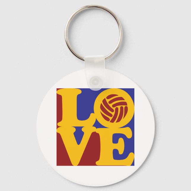 Volleyball Love Keychain (Front)