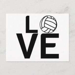 VOLLEYBALL LOVE POSTCARD