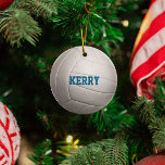 Volleyball Lover Personalized Ornament<br><div class="desc">Great for a volleyball player or fan,  this ornament is fully customizable to say just what you want!</div>