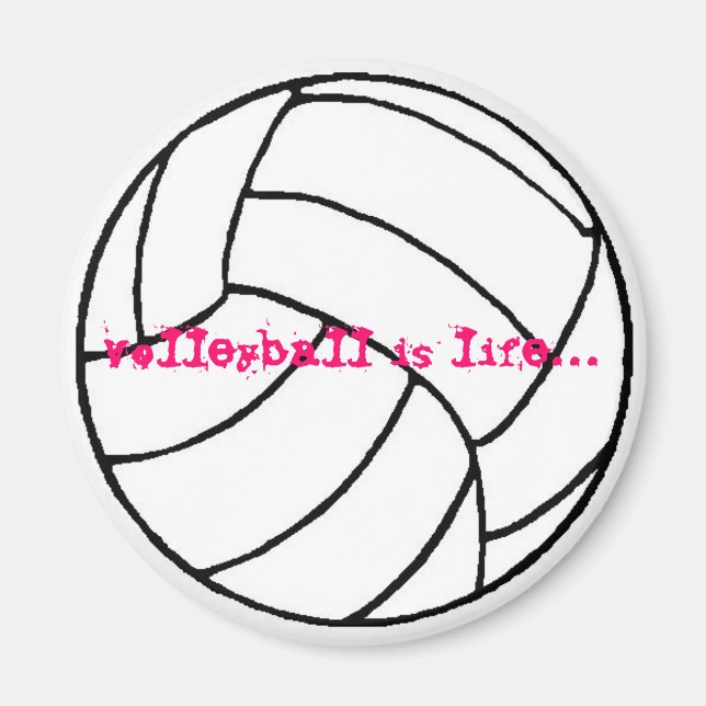 volleyball mag. magnet (Front)