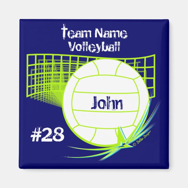 Volleyball Magnet (Front)