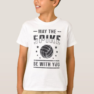 Volleyball May The Spike Be With You Retro Gift T-Shirt
