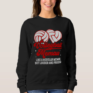 Volleyball Memaw Of A Volleyball Player Memaw Defi Sweatshirt