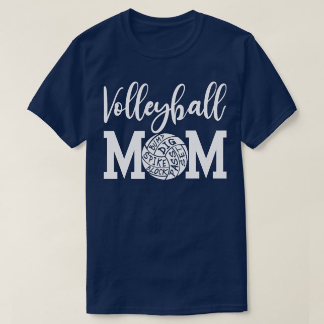 Volleyball Mom24 T-Shirt (Design Front)