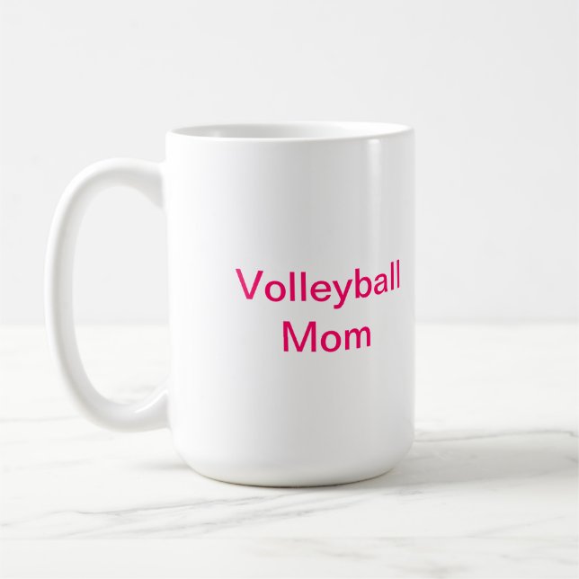 Volleyball Mom coffee mug (Left)