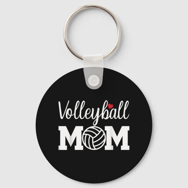 Volleyball Mom Cute Mom Life Volleyball Game Day C Keychain (Front)