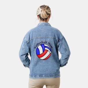 Volleyball Mom Denim Jacket