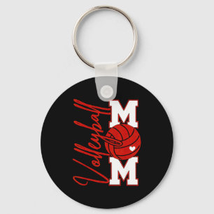 Volleyball Mom Game Day Mama Srts Volleyball Famil Keychain