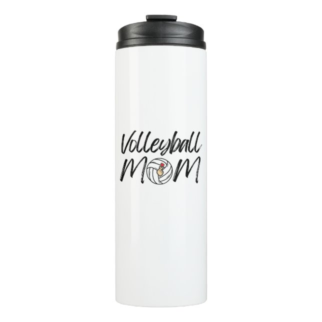 Volleyball Mom Game Day Volleyball Lover Thermal Tumbler (Front)