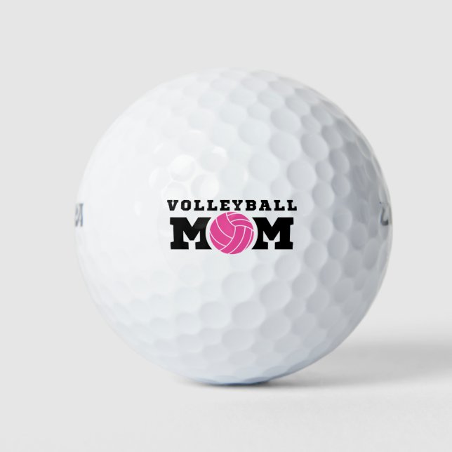 VOLLEYBALL MOM  GOLF BALLS (Front)