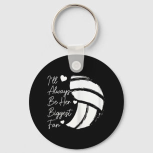 Volleyball Mom Her Biggest Fan Volleyball Daughter Keychain