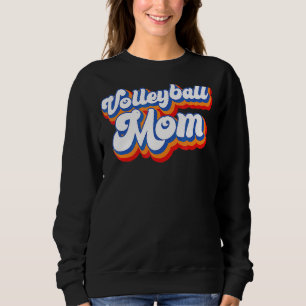 Volleyball Mom Leopard  Ball Mom Mother's Day  5 Sweatshirt