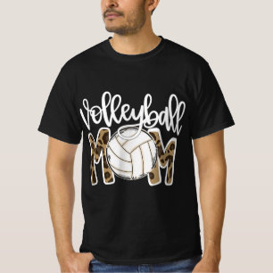 Volleyball Mom Leopard Fun Ball Mom Mother's Day G T-Shirt