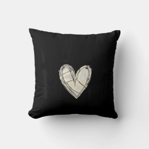 Volleyball Mom Life Game Day Vibes Volleyball Moth Throw Pillow