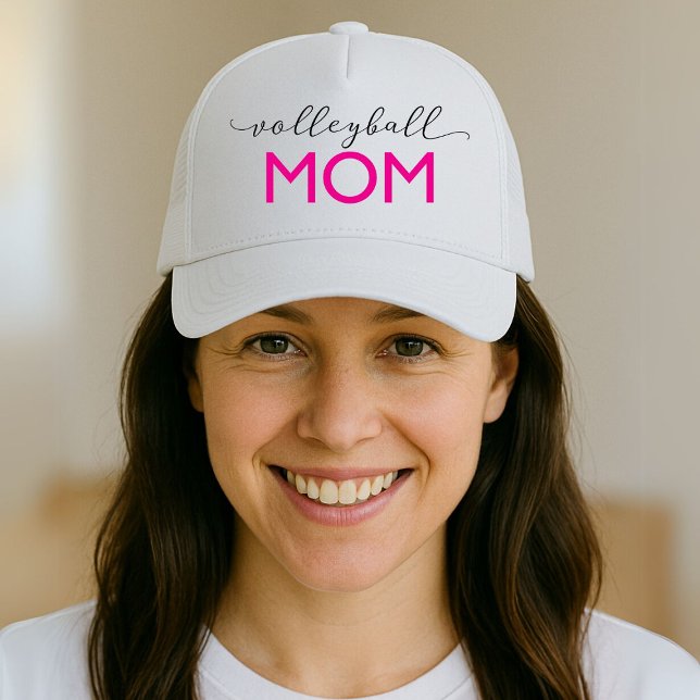 Volleyball Mom Sporty Trucker Hat (Creator Uploaded)