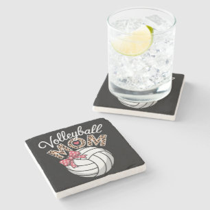 Volleyball Mom Stone Coaster