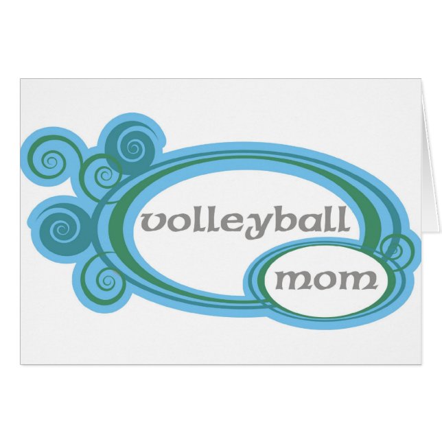 Volleyball Mom Swirl (Front Horizontal)