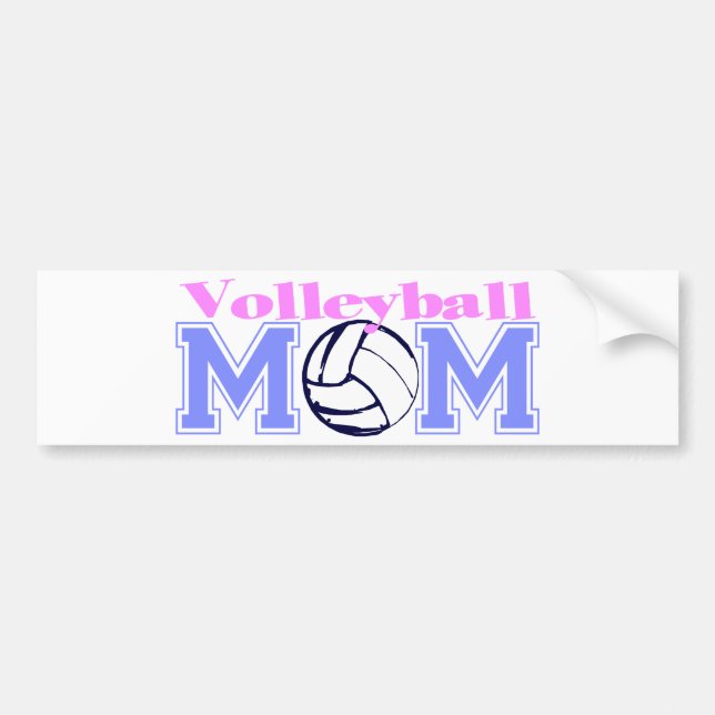 Volleyball Mom (Version B) Bumper Sticker (Front)