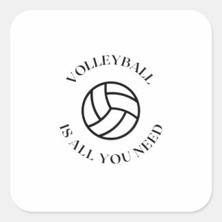 Volleyball need square sticker