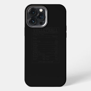 Volleyball Nutrition Facts Women Men Player  iPhone 13 Pro Max Case
