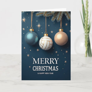 Volleyball Ornament Christmas Card