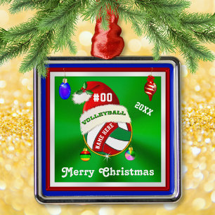 Volleyball Ornaments Personalized, Name, Number