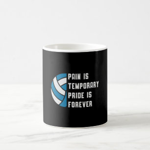 Volleyball Pain Is Temporary Beach Retro Player Coffee Mug