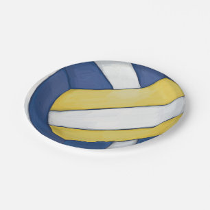 Volleyball Paper Plate