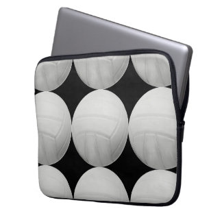 Volleyball Pattern on Black or any colour Laptop Sleeve