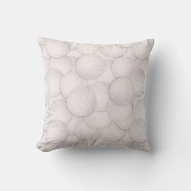 Volleyball Pattern Throw Pillow (Front)
