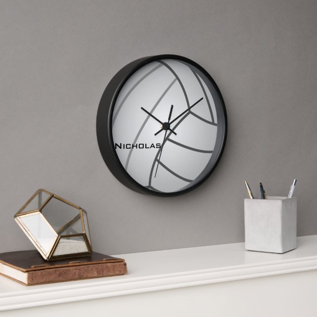 Volleyball Personalized Custom Clock (Office)
