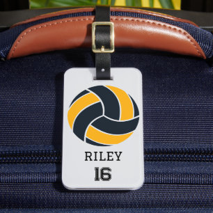 Volleyball Personalized Custom Team Bag Tag Gift