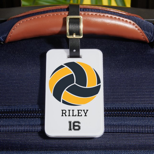Volleyball Personalized Custom Team Bag Tag Gift (Front Insitu 2)