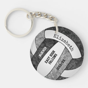 volleyball personnalisé noir gris sport féminin