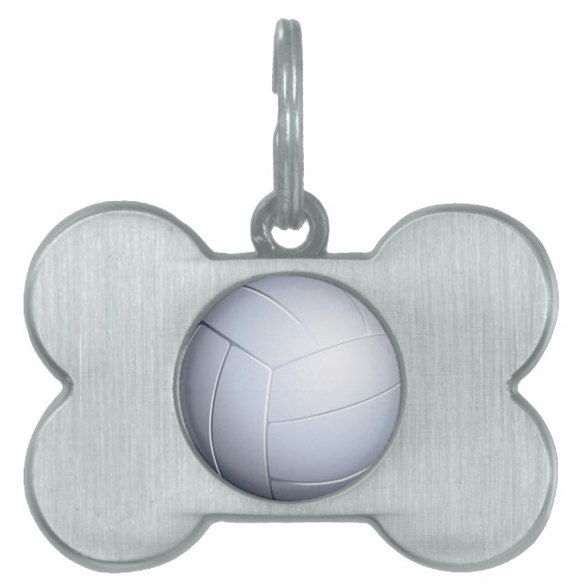 Volleyball Pet ID Tag (Front)