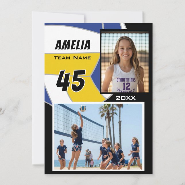 Volleyball Player 2 Photo Memory Mate (Front)