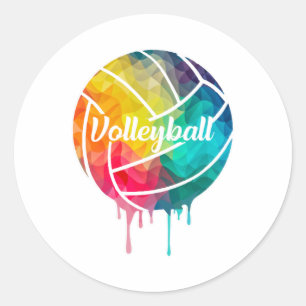 Volleyball Player Beach Volleyball Team Gift Idea Classic Round Sticker
