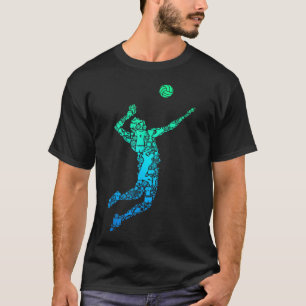Volleyball Player Boys Men T-Shirt