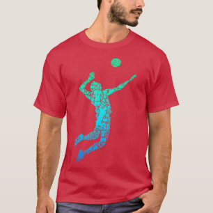 Volleyball Player Boys Men Youth  T-Shirt
