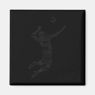 Volleyball Player Boys Youth Men 6 Magnet