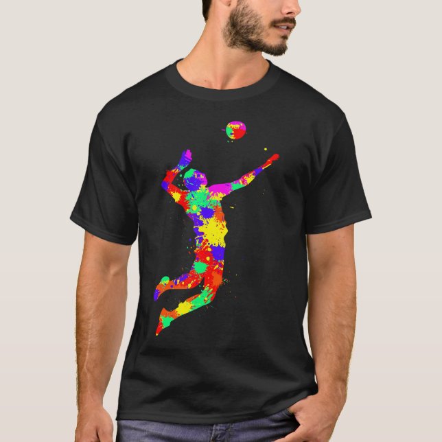 Volleyball Player Boys Youth T-Shirt (Front)