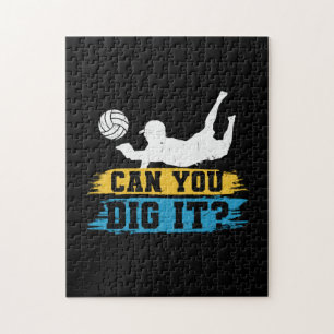 Volleyball Player Can You Dig It Jigsaw Puzzle
