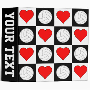 Volleyball Player Custom Team Name or Text School Binder