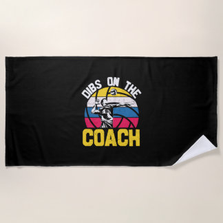 Volleyball Player | Dibs On The Coach Beach Towel