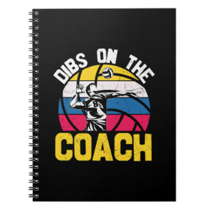 Volleyball Player   Dibs On The Coach Notebook