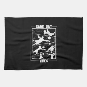 Volleyball Player Game Day Vibes Kitchen Towel