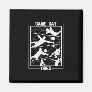 Volleyball Player Game Day Vibes Magnet